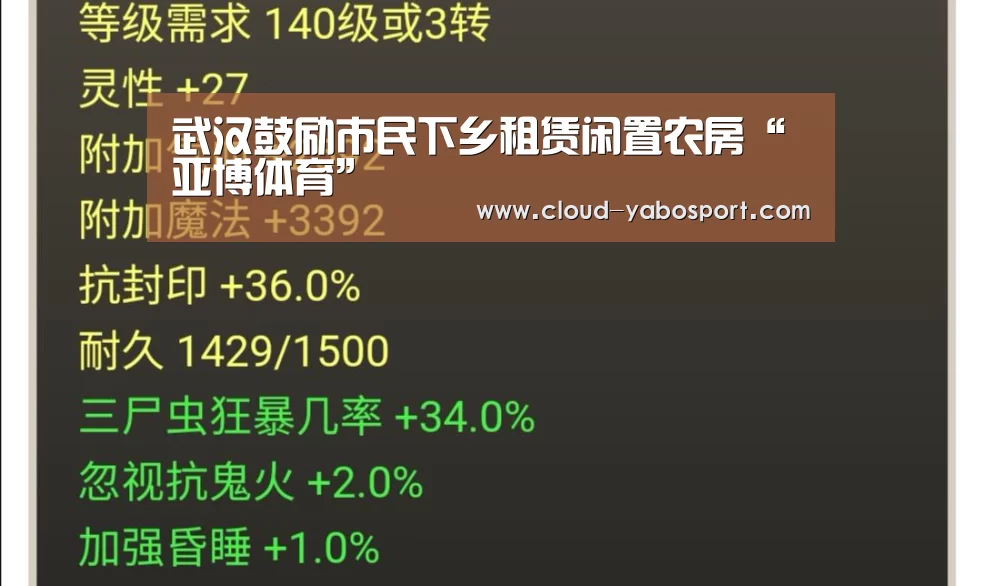 武汉鼓励市民下乡租赁闲置农房“亚博体育”(图1) 亚博娱乐